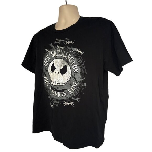 Disney Nightmare Before Christmas Jack Skellington Black Graphic T-Shirt Large - Picture 3 of 6